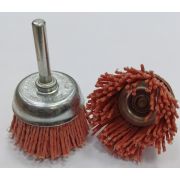 Щетка чашечная Д50 с хв-м д6, ворс красный полимер-абразив Р120, SIT