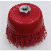 Щетка чашечная Д125*М14, ворс полимер-абразив Р80 (код 9-001)